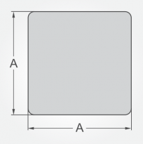 Diagram for Square steel bars